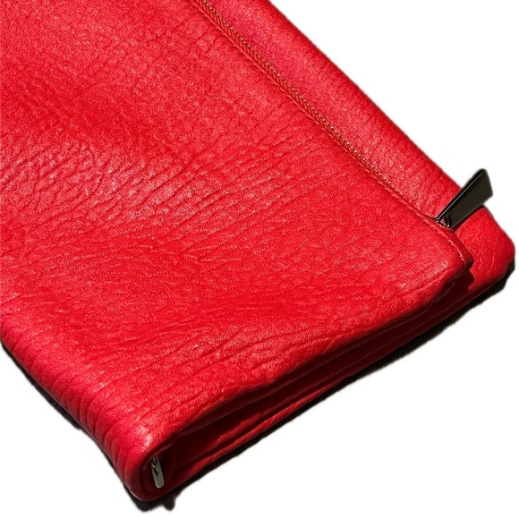 Express Womens Faux Leather ShoulderBag/Clutch Bag, Red - Picture 7 of 16